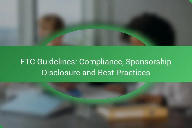 FTC Guidelines: Compliance, Sponsorship Disclosure and Best Practices