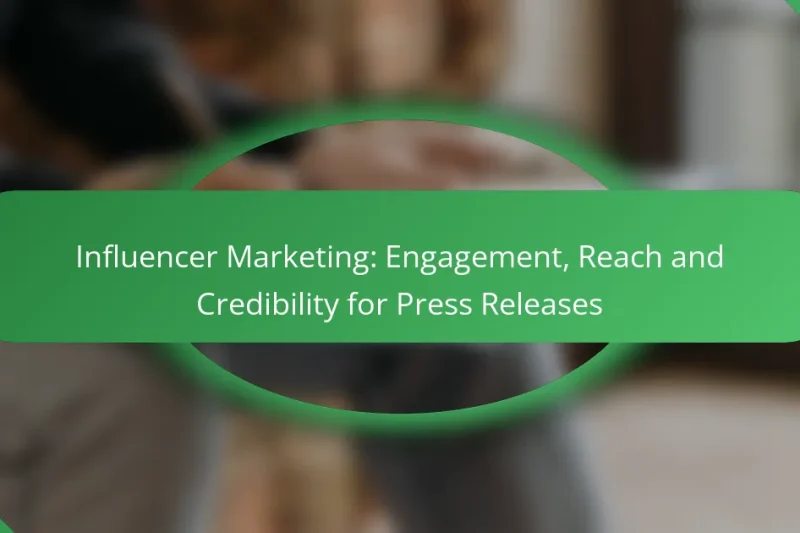 Influencer Marketing: Engagement, Reach and Credibility for Press Releases