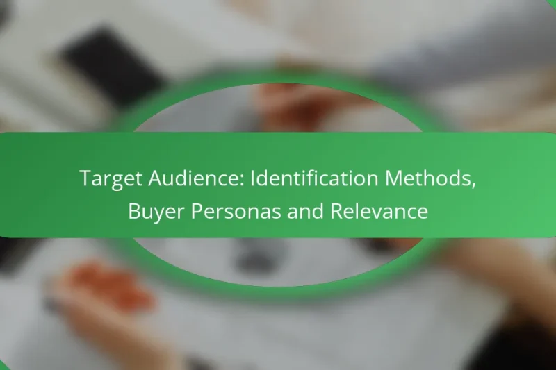 Target Audience: Identification Methods, Buyer Personas and Relevance