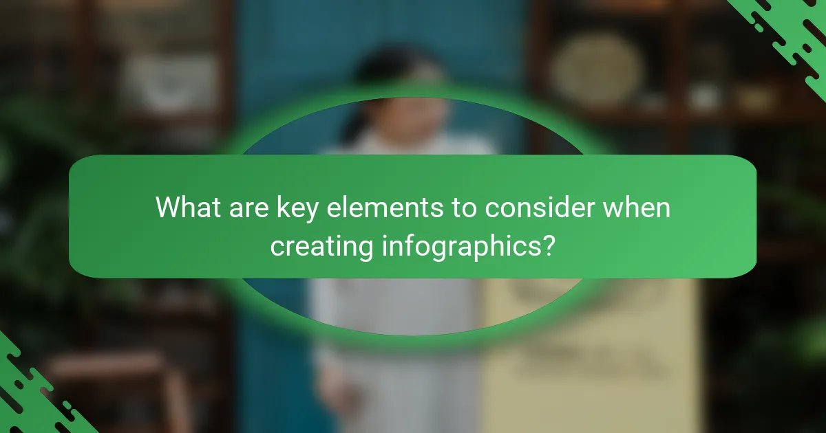 What are key elements to consider when creating infographics?